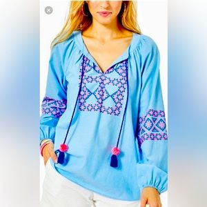Lilly Pulitzer Cecile Zanzibar Long Sleeve Tunic
